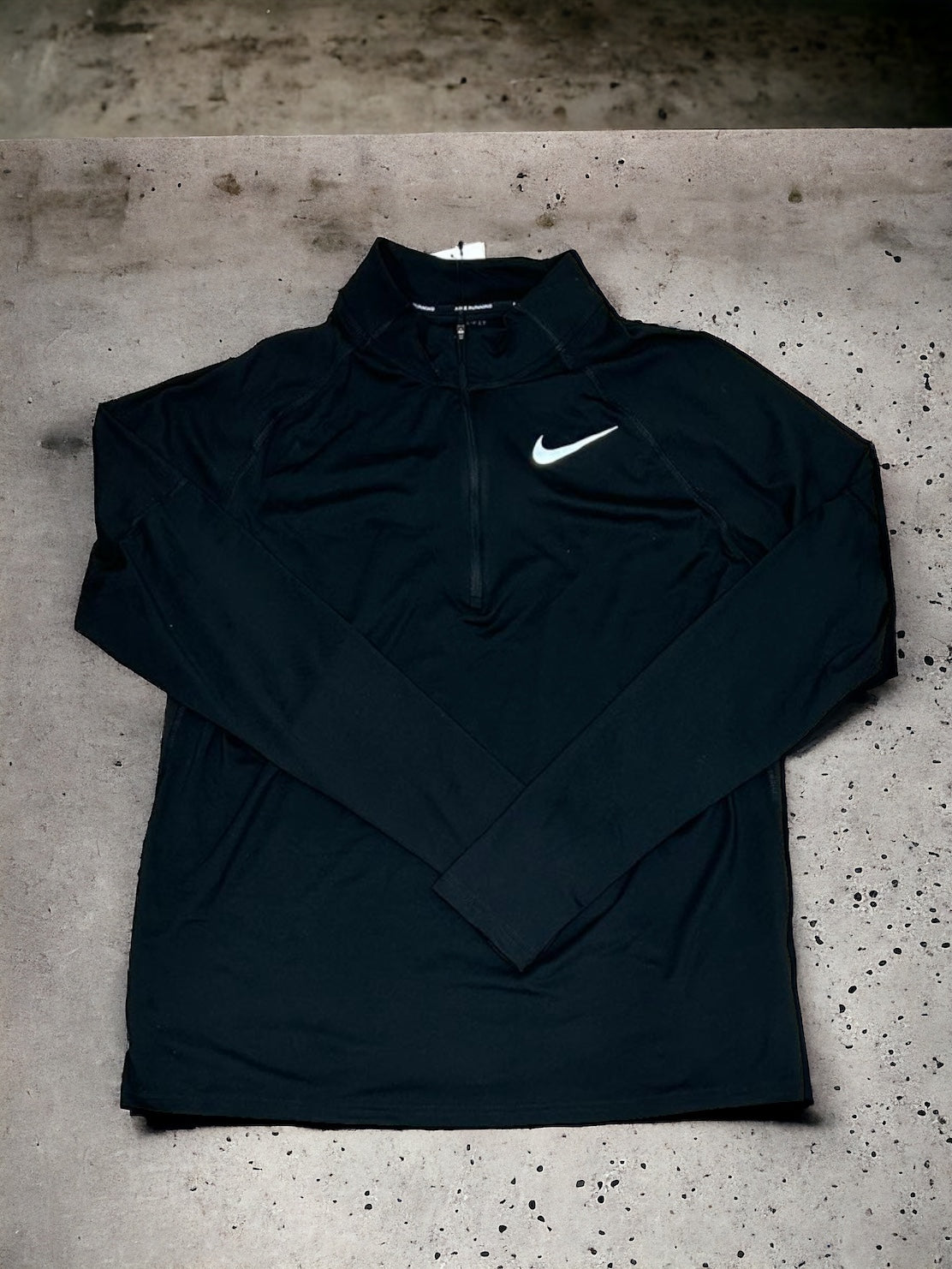 NIKE - 1/4 ZIP TEXTURED BLACK